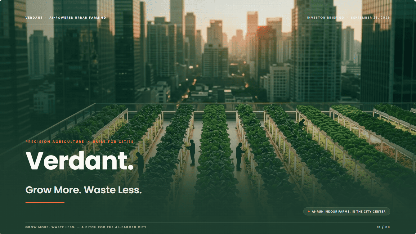 Verdant: AI Urban Farming Pitch