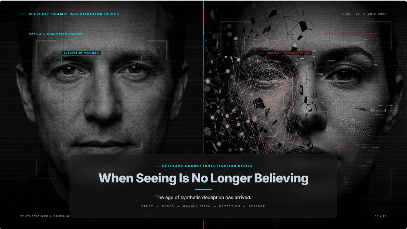 When Seeing Is No Longer Believing – Deepfake Scams